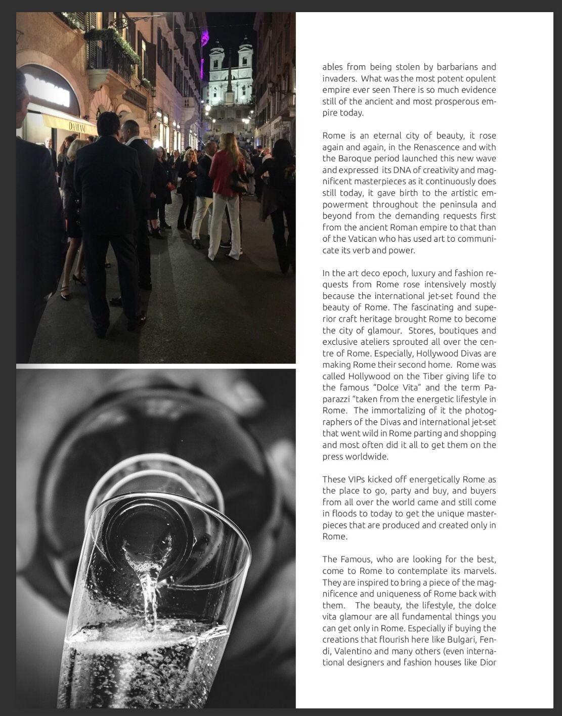 Billionaire Chronicles Magazine_ Special on "Roma Luxury Tours"